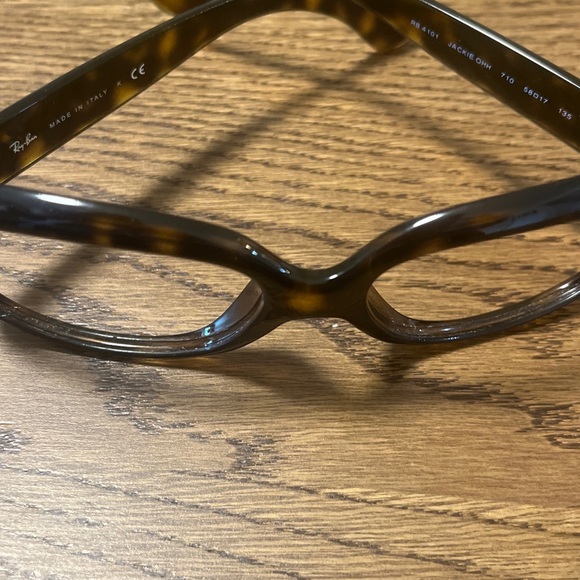 RAY-BAN JACKIE OHH RB4101 710/T5 Italy Brown Tortoise Sunglasses Frame 58-17-135 - Picture 8 of 8